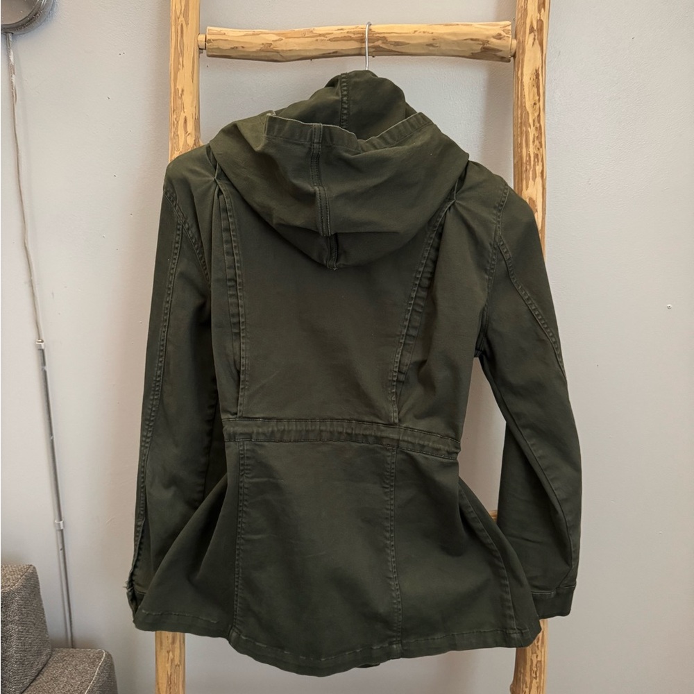 Market & Spruce - Olive Green Women's Utility Jacket - Picture 4 of 10
